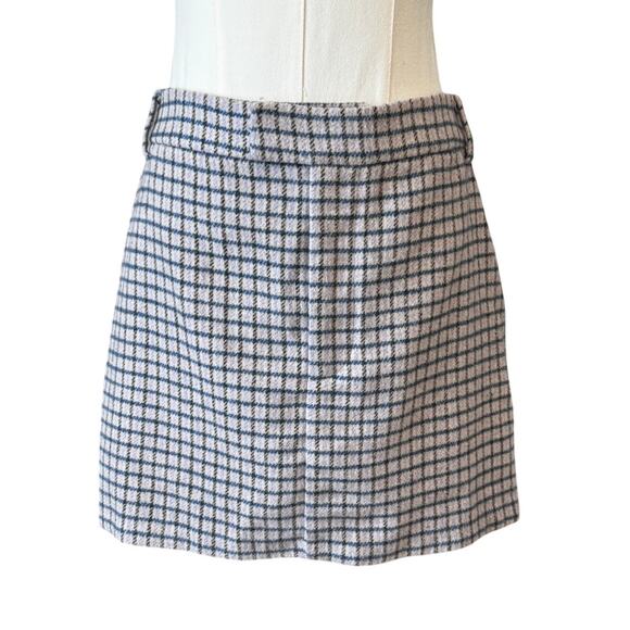New RAILS Women's Lilac Navy Mini Check Prim Skirt Size 8 - Picture 3 of 8
